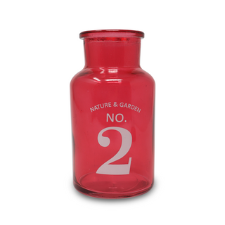 Small Red Glass Vase