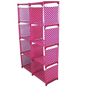 Pink Double Column Bookcase