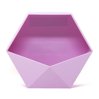 Purple Hexagon Flower Pot