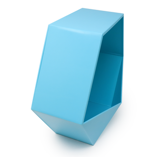 Blue Hexagon Flower Pot