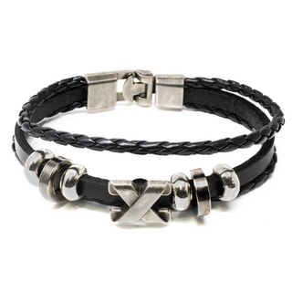 Black Studded Men's Bracelet