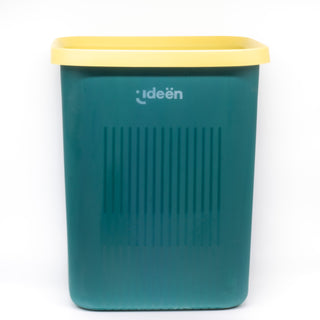 Square Green Trash Can