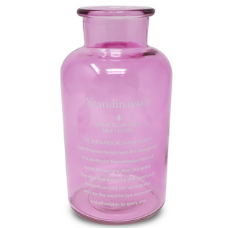 Large Pink Glass Vase