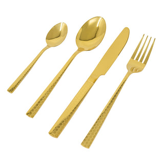 Gold Silverware Set - 4-Piece