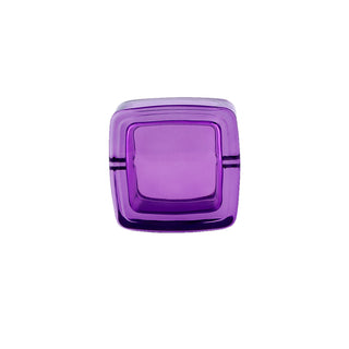 Purple Square Glass Ashtray