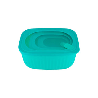 Hermetic Food Container with Transparent Lid (Blue - 2600ml)