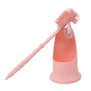 Pink Toilet Brush & Stand