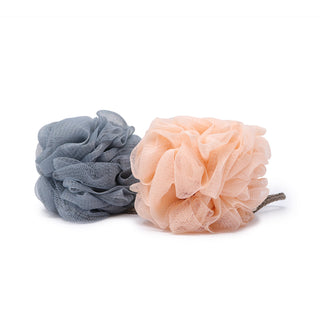 2-Pack Bath Sponge - Blue and Pink