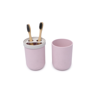 Pink Travel Toothbrush Cup