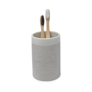 Grey Ceramic Toothbrush Holder