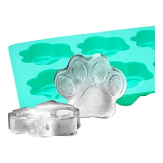 Blue Silicon Paw-Shaped Ice Tray