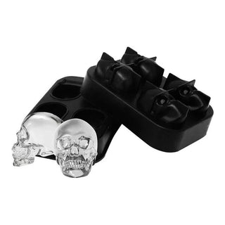 Black Skull Silicone Ice Tray