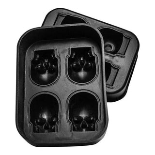 Black Skull Silicone Ice Tray