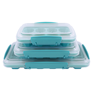 Turquoise Ice Tray 3-Pack