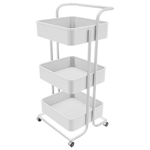 White Rolling Storage Cart