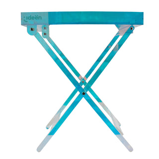 Blue Acrylic Folding Tray with Legs