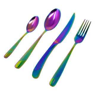 Holographic Silverware Set - 4-Piece