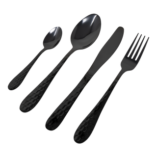 Black Silverware Set - 4-Piece