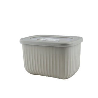 Hermetic Food Container with Transparent Lid (Grey - 640ml)