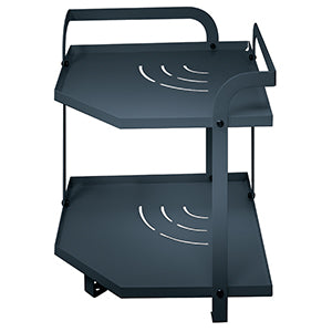 Black Corner Storage Shelf