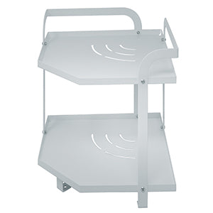 White Corner Storage Shelf