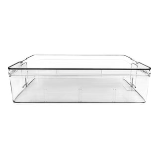 Transparent Rectangular Organizer w/Top for Refrigerator