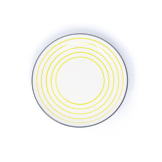 Ceramic Dessert Plate - Striped