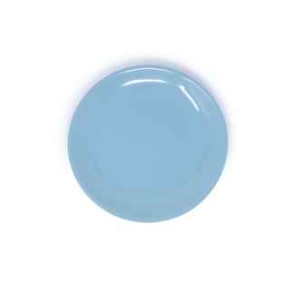 Plain Blue Ceramic Dessert Plate - Elegant and Durable Addition to Your Tableware Collection