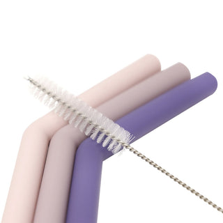 3-Pack Pink/Blue Silicone Straws