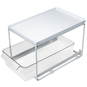 Transparent Double Level Organizer