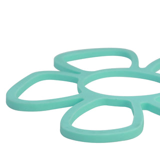 Trivet Thermal Mat With Flower Design (Green)