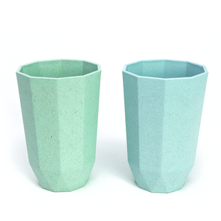 Blue and Green Octagonal Mug