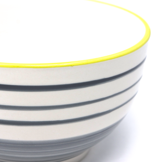 GREY STRIPES BOWL