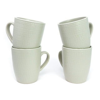 4-Cup Set with Embossed Design