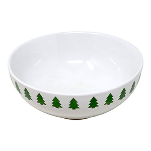 White Tree Design Ceramic Bowl