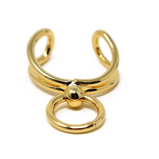 DOUBLE GOLD COLORED RING