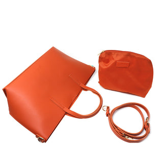 Jumbo Orange Tote Bag and Pouch