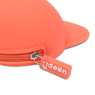 CAP-SHAPED ORANGE COIN PURSE