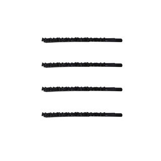 BLACK STONES HAIR TIE W/4