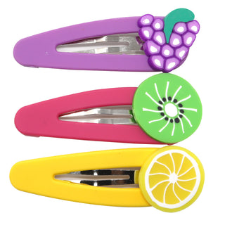 Fruit Hair Clip Trio