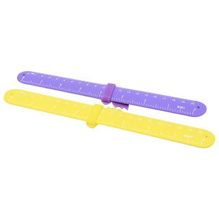 YELLOW-PURPLE W/RAINBOW SET W/2 BRACELET