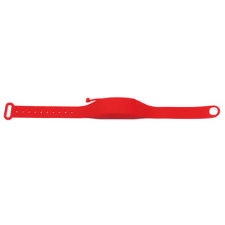 RED SILICONE SANITIZER BRACELET