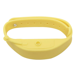 YELLOW SILICONE SANITIZER BRACELET