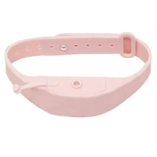 Pearl Pink Silicone Sanitizer Bracelet