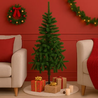 Classic Green Artificial Christmas Tree – 150 cm (5 ft) with Metal Stand