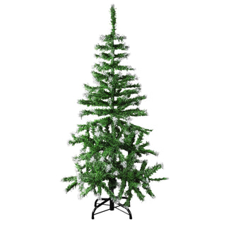 Snow-Flocked Artificial Christmas Tree – 47" (120 cm) Classic Pine with Metal Base