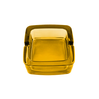 Yellow Square Glass Ashtray