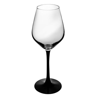 Wine Glass with Black Bottom