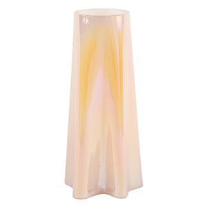 Peach Pink Glass Vase