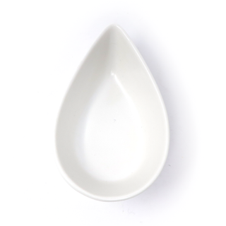 Raindrop White Ceramic Dish